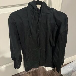 Wild Fable Black Zip Up Sweater